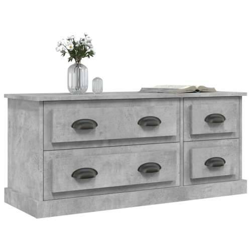 TV ormarić boja betona 100x35,5x45 cm konstruirano drvo - Beton siva 1 Cijena