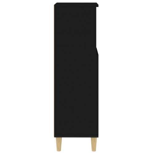 Kupaonski ormarić crni 30x30x100 cm konstruirano drvo - Crna 1 Cijena