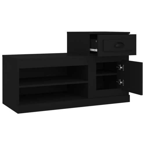 Ormarić za cipele crni 100 x 42 x 60 cm od konstruiranog drva - Crna 1 Cijena
