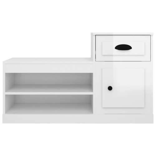 Ormarić za cipele sjajni bijeli 100x42x60 cm konstruirano drvo - Visoko sjajno bijela 1 Cijena