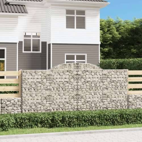Lučne gabionske košare 7 kom 300x50x140/160cm pocinčano željezo - 300 x 50 x 140/160 cm 7 Cijena