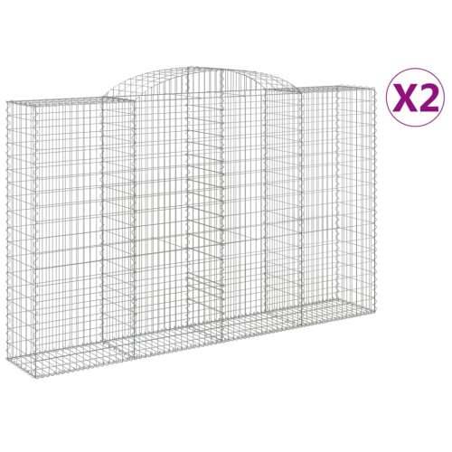 Lučne gabionske košare 2 kom 300x50x180/200cm pocinčano željezo - 300 x 50 x 180/200 cm 2 Cijena