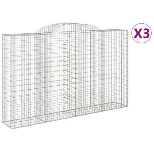 Lučne gabionske košare 3 kom 300x50x180/200cm pocinčano željezo - 300 x 50 x 180/200 cm 3 Cijena