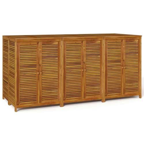 Vrtna kutija za pohranu 210x87x104 cm od masivnog drva bagrema - 210 x 87 x 104 cm Cijena