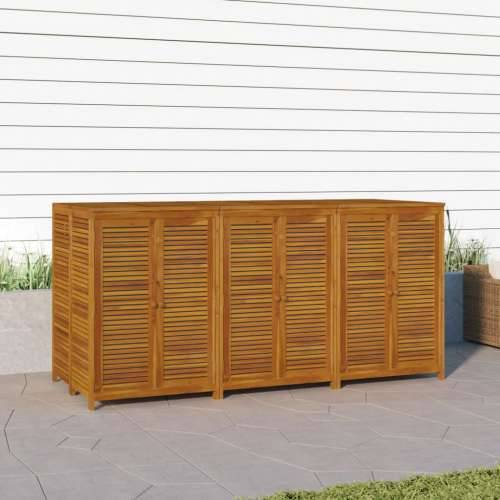 Vrtna kutija za pohranu 210x87x104 cm od masivnog drva bagrema - 210 x 87 x 104 cm Cijena