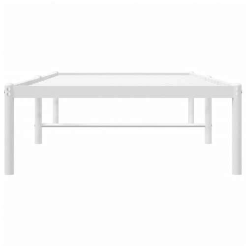 Metalni okvir za krevet bijeli 75x190 cm Cijena