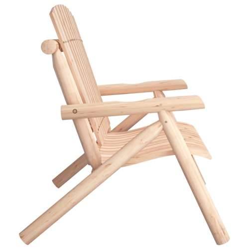 Vrtna klupa s 2 sjedala 119 x 85 x 98 cm masivno drvo smreke - Prirodna 1 klupa Cijena
