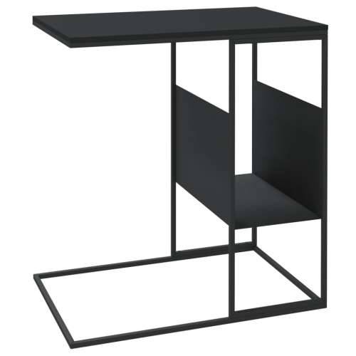 Bočni stolić crna 55 x 36 x 59,5 cm od konstruiranog drva Cijena