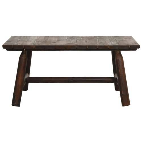 Stolić za kavu 90 x 50 x 41 cm od masivnog drva smreke  - Tamno smeđa 1 stol Cijena