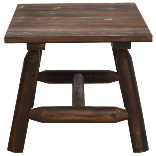 Stolić za kavu 90 x 50 x 41 cm od masivnog drva smreke  - Tamno smeđa 1 stol Cijena