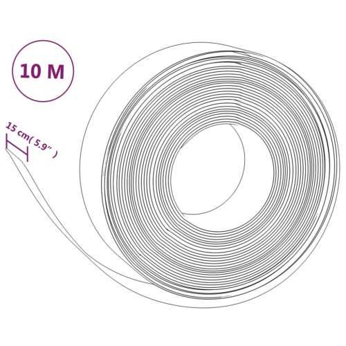 Vrtne ivice 5 kom crne 10 m 15 cm od polietilena - Crna 50 x 0.15 m 1 Cijena