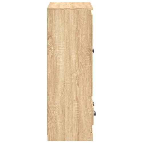 Visoka komoda hrasta sonome 60x35,5x103,5 cm konstruiranog drva - sonoma hrast 1 Cijena