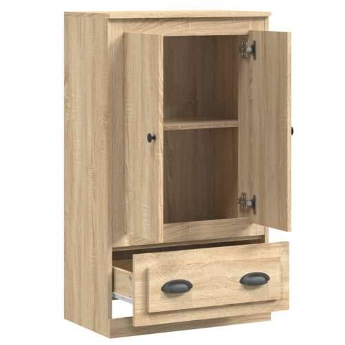 Visoka komoda hrasta sonome 60x35,5x103,5 cm konstruiranog drva - sonoma hrast 1 Cijena