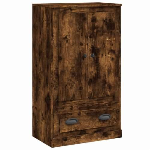 Visoka komoda dimljeni hrast 60x35,5x103,5cm konstruiranog drva - Dimljeni hrast 1 Cijena