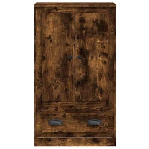 Visoka komoda dimljeni hrast 60x35,5x103,5cm konstruiranog drva - Dimljeni hrast 1 Cijena