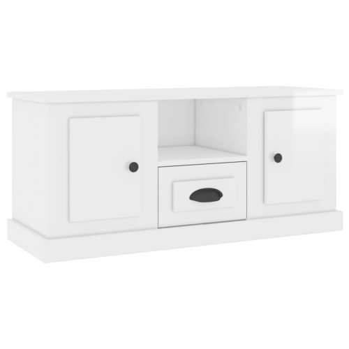 TV ormarić sjajni bijeli 100x35,5x45 cm od konstruiranog drva - Visoko sjajno bijela 1 Cijena