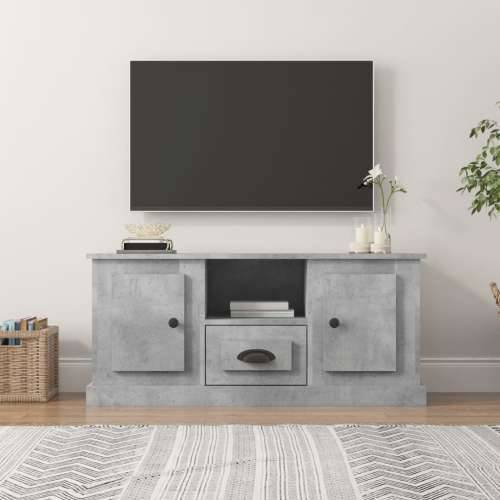 TV ormarić boja betona 100x35,5x45 cm konstruirano drvo - Beton siva 1 Cijena