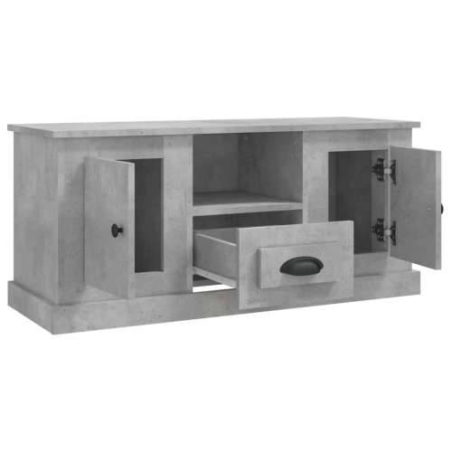 TV ormarić boja betona 100x35,5x45 cm konstruirano drvo - Beton siva 1 Cijena