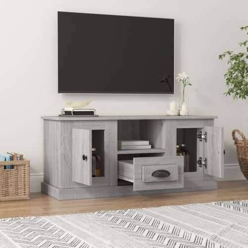 TV ormarić boja hrasta sonome 100x35,5x45 cm konstruirano drvo - Sivi hrast sonoma 1 Cijena
