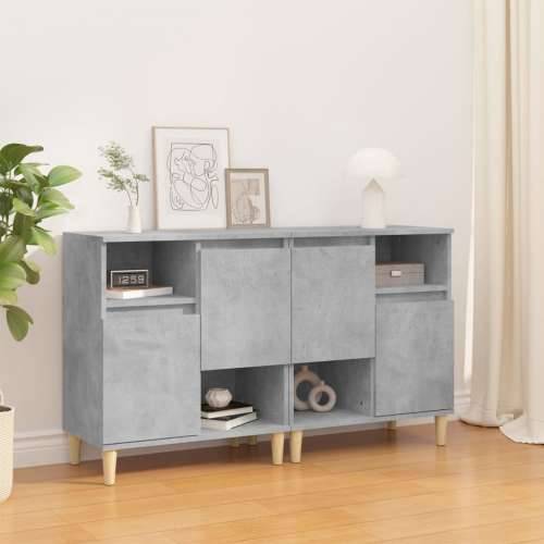 Komode 2 kom siva boja betona 60x35x70 cm od konstruiranog drva - Beton siva 2 Cijena