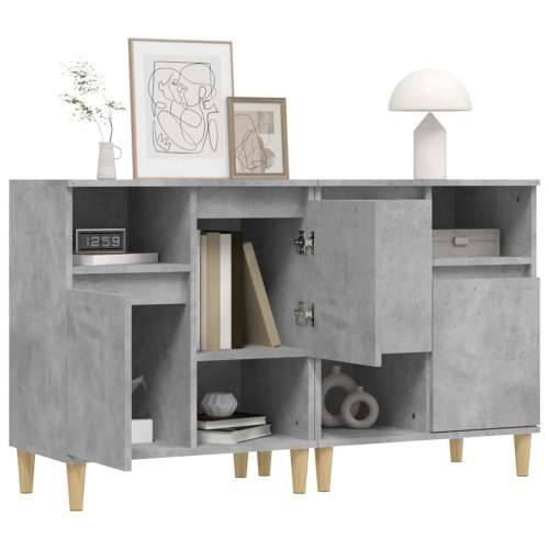 Komode 2 kom siva boja betona 60x35x70 cm od konstruiranog drva - Beton siva 2 Cijena