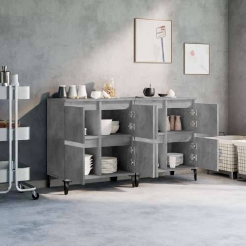 Komode 2 kom siva boja betona 60x35x70 cm od konstruiranog drva - Beton siva 2 Cijena