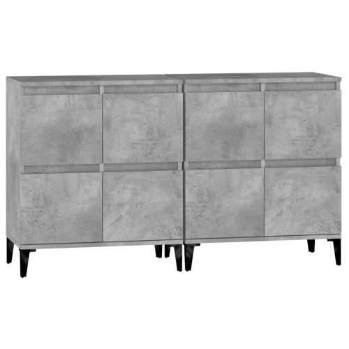 Komode 2 kom siva boja betona 60x35x70 cm od konstruiranog drva - Beton siva 2 Cijena