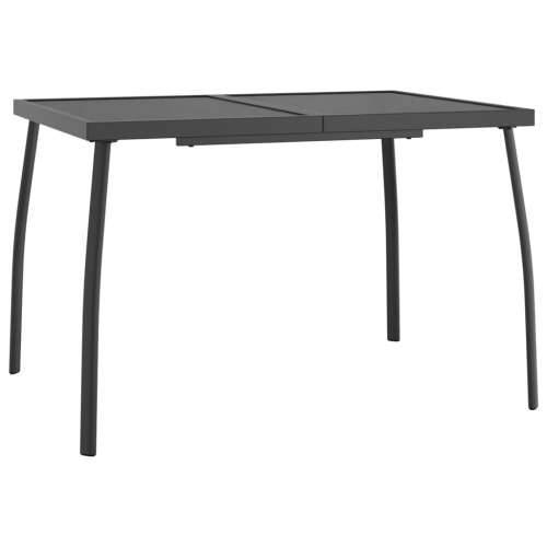 Vrtna garnitura - 5-dijelni vrtni blagovaonski set antracit čelični - Dužina stola 110 cm 4 Cijena