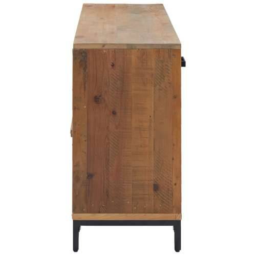 Komoda smeđa 110 x 35 x 70 cm od masivne borovine - Smeđa 1 Cijena
