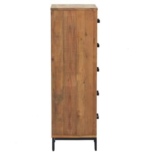 Ladičar 42 x 35 x 110 cm od masivne borovine - Smeđa 1 Cijena