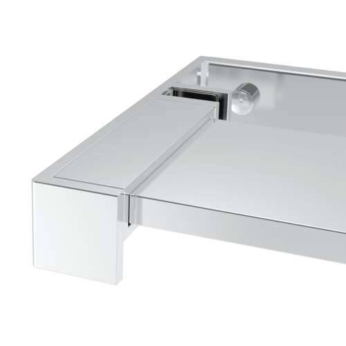 Polica za stijenku tuš-kabine kromirana 80 cm aluminijska - Srebrno 80 cm Cijena