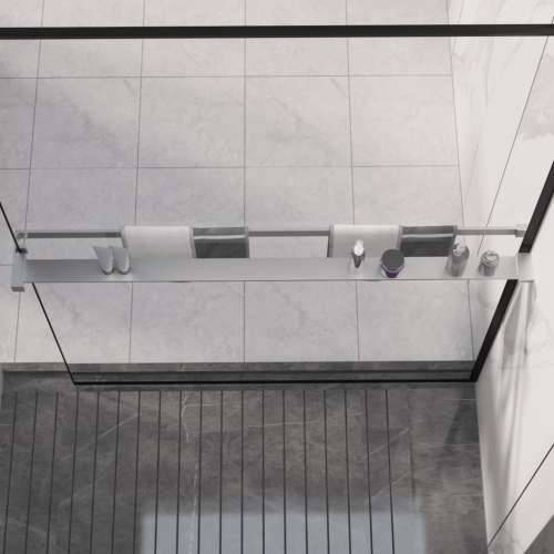 Polica za stijenku tuš-kabine kromirana 115 cm aluminijska - Srebrno 115 cm Cijena