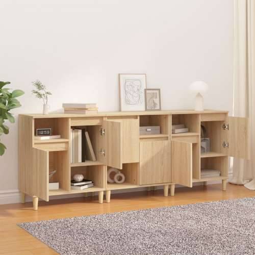 Komoda 3 kom boja hrasta sonome 60x35x70 cm konstruirano drvo - sonoma hrast 3 Cijena