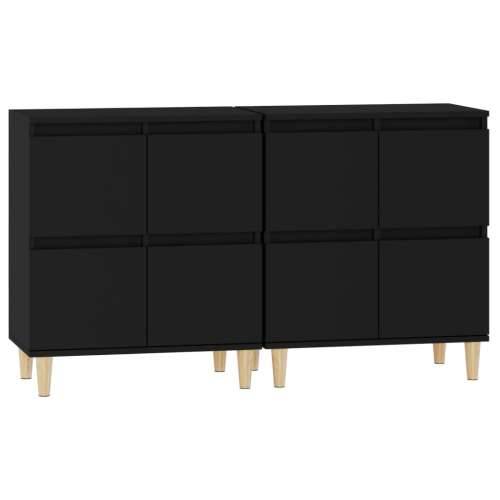 Komode 2 kom crne 60x35x70 cm od konstruiranog drva - Crna 2 Cijena