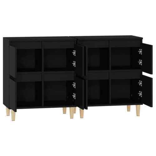 Komode 2 kom crne 60x35x70 cm od konstruiranog drva - Crna 2 Cijena