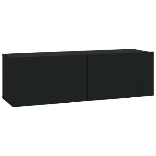 8-dijelni set TV ormarića crni od konstruiranog drva - Crna 8 100 cm Cijena