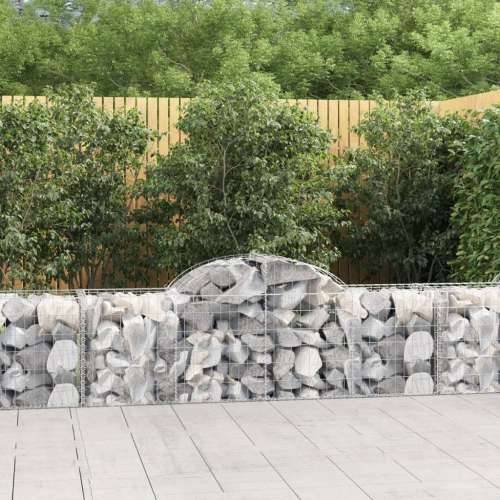Lučne gabionske košare 5 kom 200x50x60/80 cm pocinčano željezo - 200 x 50 x 60/80 cm 5 Cijena