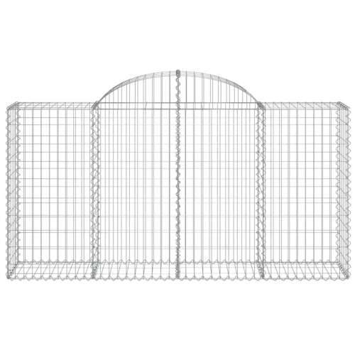 Lučne gabionske košare 5 kom 200x50x100/120cm pocinčano željezo - 200 x 50 x 100/120 cm 5 Cijena