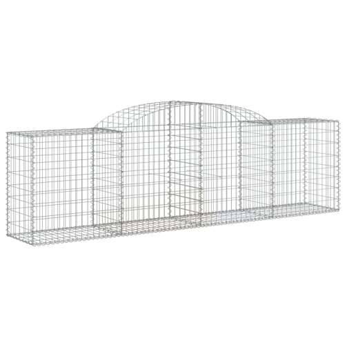 Lučne gabionske košare 5 kom 300x50x80/100 cm pocinčano željezo - 300 x 50 x 80/100 cm 5 Cijena