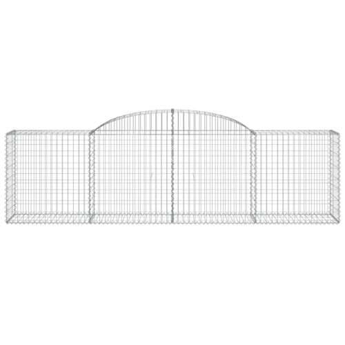 Lučne gabionske košare 5 kom 300x50x80/100 cm pocinčano željezo - 300 x 50 x 80/100 cm 5 Cijena