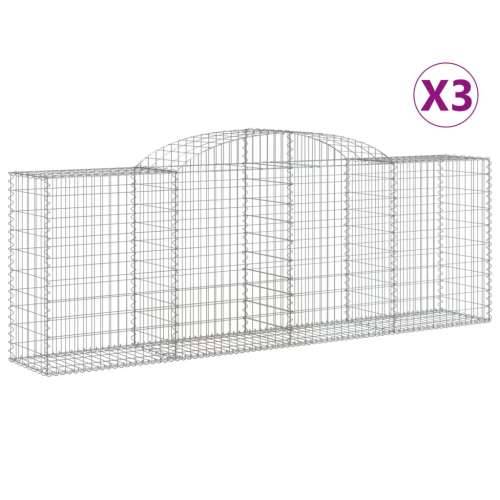 Lučne gabionske košare 3 kom 300x50x100/120cm pocinčano željezo - 300 x 50 x 100/120 cm 3 Cijena