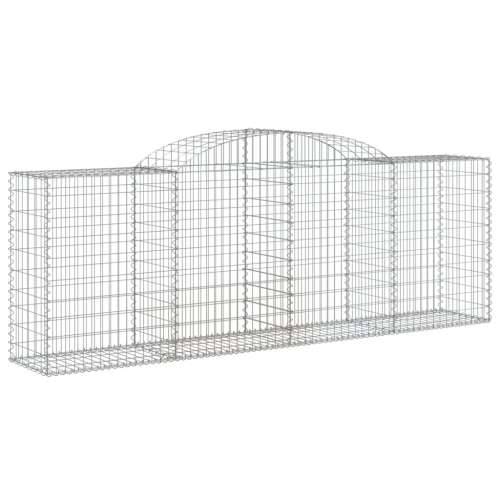 Lučne gabionske košare 4 kom 300x50x100/120cm pocinčano željezo - 300 x 50 x 100/120 cm 4 Cijena