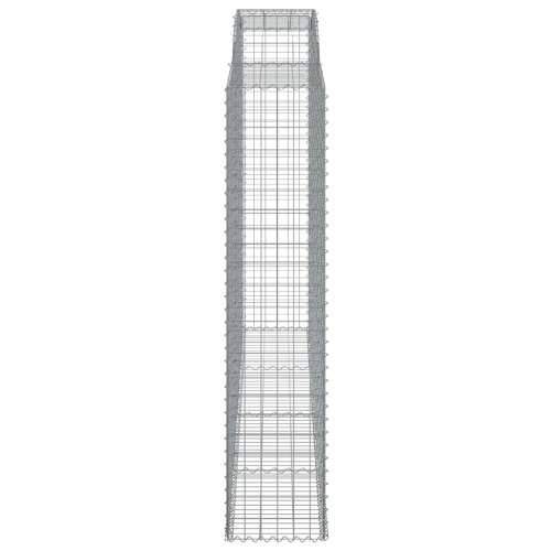 Lučne gabionske košare 2 kom 300x50x220/240cm pocinčano željezo - 300 x 50 x 220/240 cm 2 Cijena