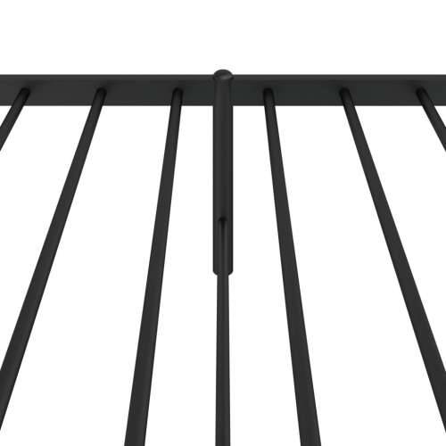 Metalni okvir za krevet s uzglavljem crni 90x190 cm Cijena