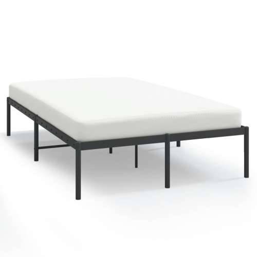 Metalni okvir za krevet crni 135x190 cm - Crna 135 x 190 cm bez uzglavlja Cijena