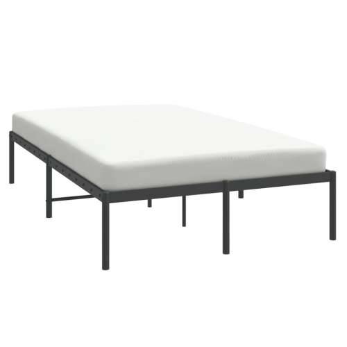 Metalni okvir za krevet crni 135x190 cm - Crna 135 x 190 cm bez uzglavlja Cijena