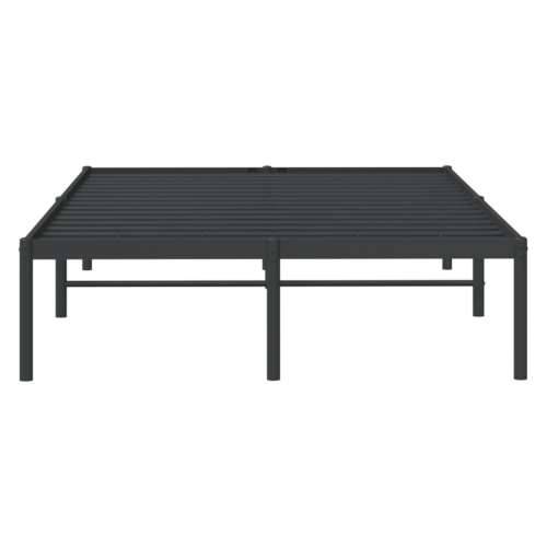 Metalni okvir za krevet crni 135x190 cm - Crna 135 x 190 cm bez uzglavlja Cijena