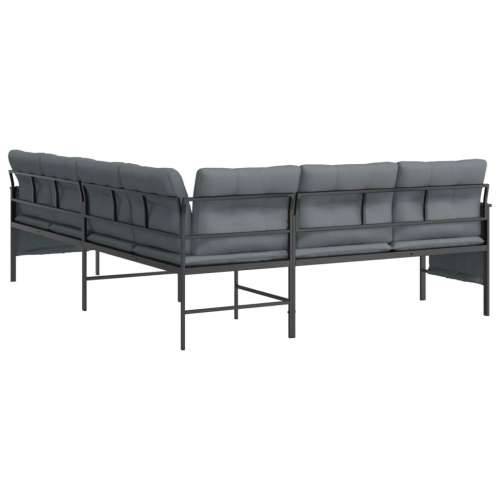 Kutna vrtna sofa antracit od čelika i tekstilena - 230 x 168 x 65 cm 1 Cijena