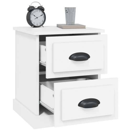 Noćni ormarići 2 kom bijeli 39 x 39 x 47,5 cm konstruirano drvo - Bijela 2 Cijena