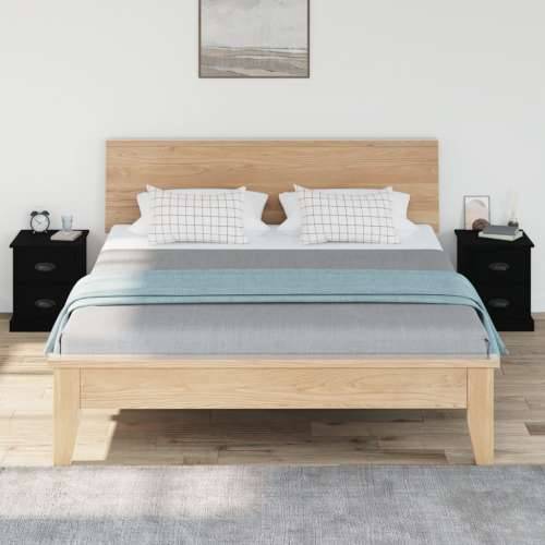Noćni ormarići 2 kom crni 39 x 39 x 47,5 cm konstruirano drvo - Crna 2 Cijena
